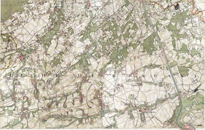 Karte von Vilvorde - Vilvoorde, Belgien von Joseph de Ferraris